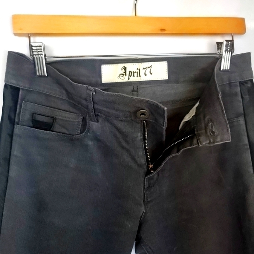 APRIL 77 Joey Munich Tuxedo Gris Sz 30 Jeans - Picture 4 of 9